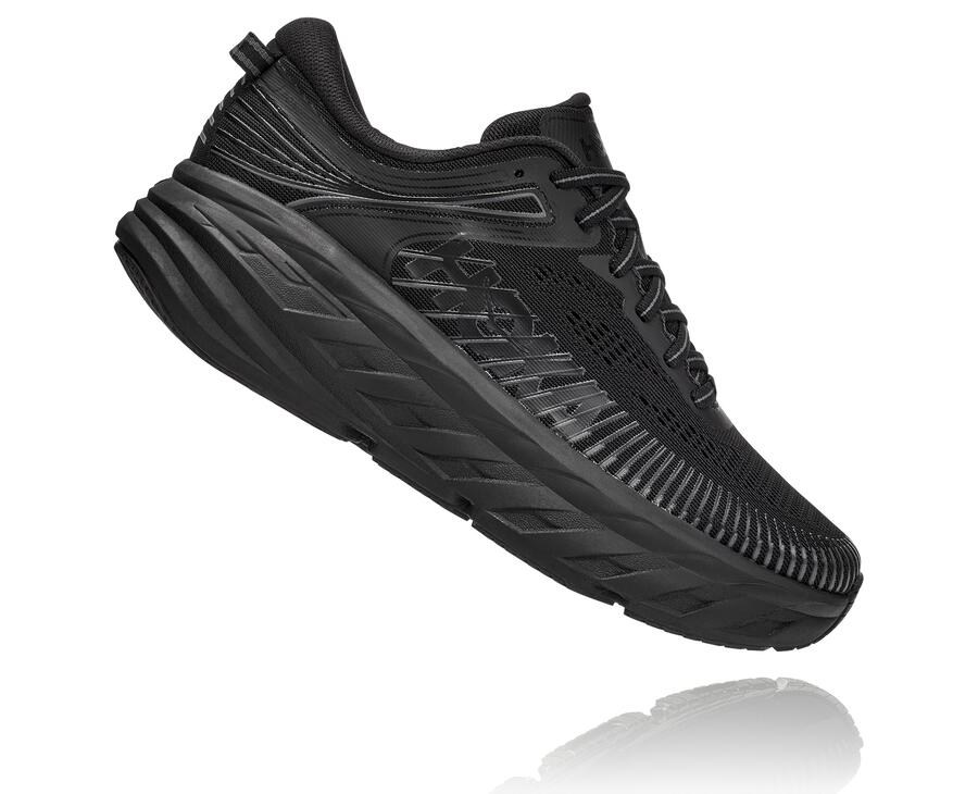 Hoka One One ランニングシューズ レディース 黒 - ボンダイ7 - XT0286517